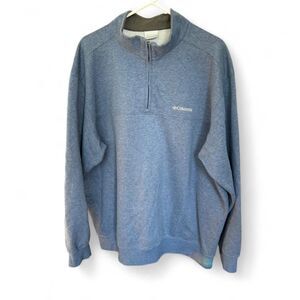 Columbia Sportswear Men's Blue Quarter zip Sweatshirt XXL